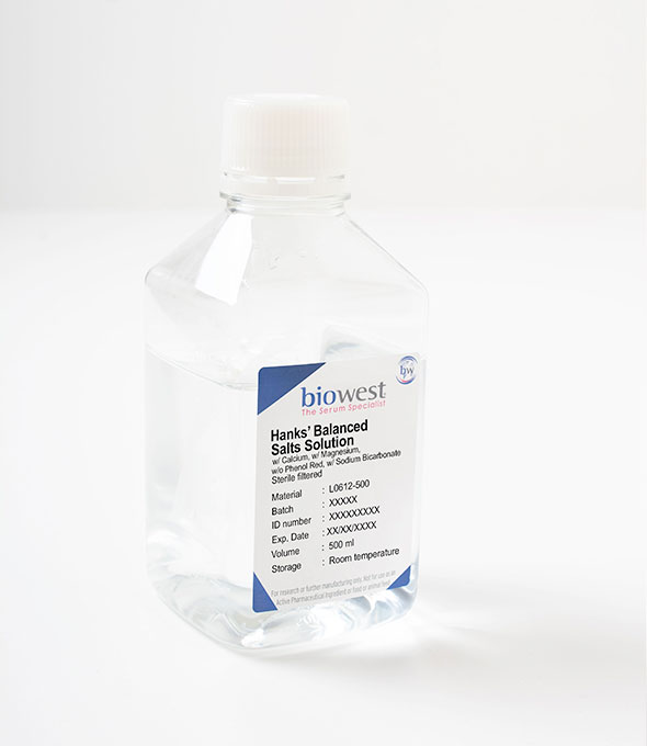 [L0612] HBSS w/ Ca, Ma_w/ Sodium Bicarbonate_w/o Phenol Red, 500ml