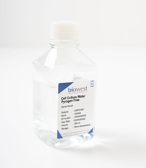 [L0970] Cell Culture Water Pyrogen free - 500ml