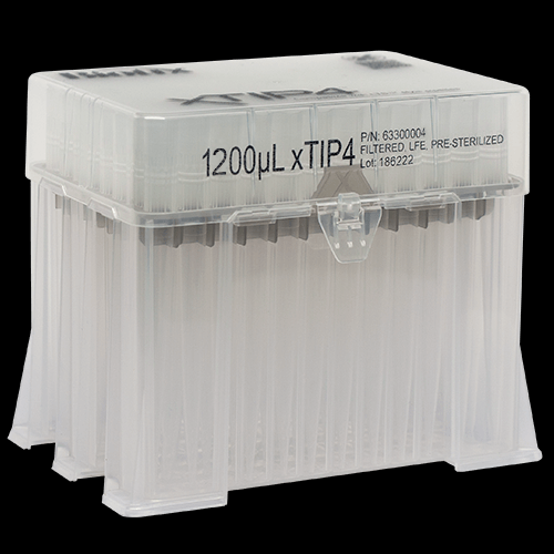  xTIP4 LTS Compatible Pipette Tips 1200 μL Racked, Sterilized