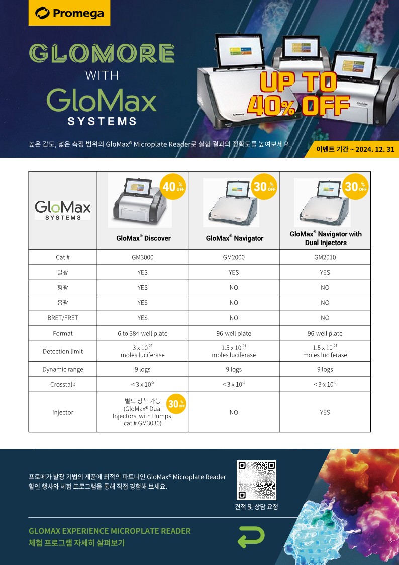 [Promega] - GloMax® Microplate Reader 행사